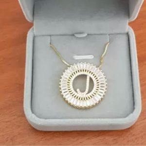 Silver, gold or rose gold initial necklaces